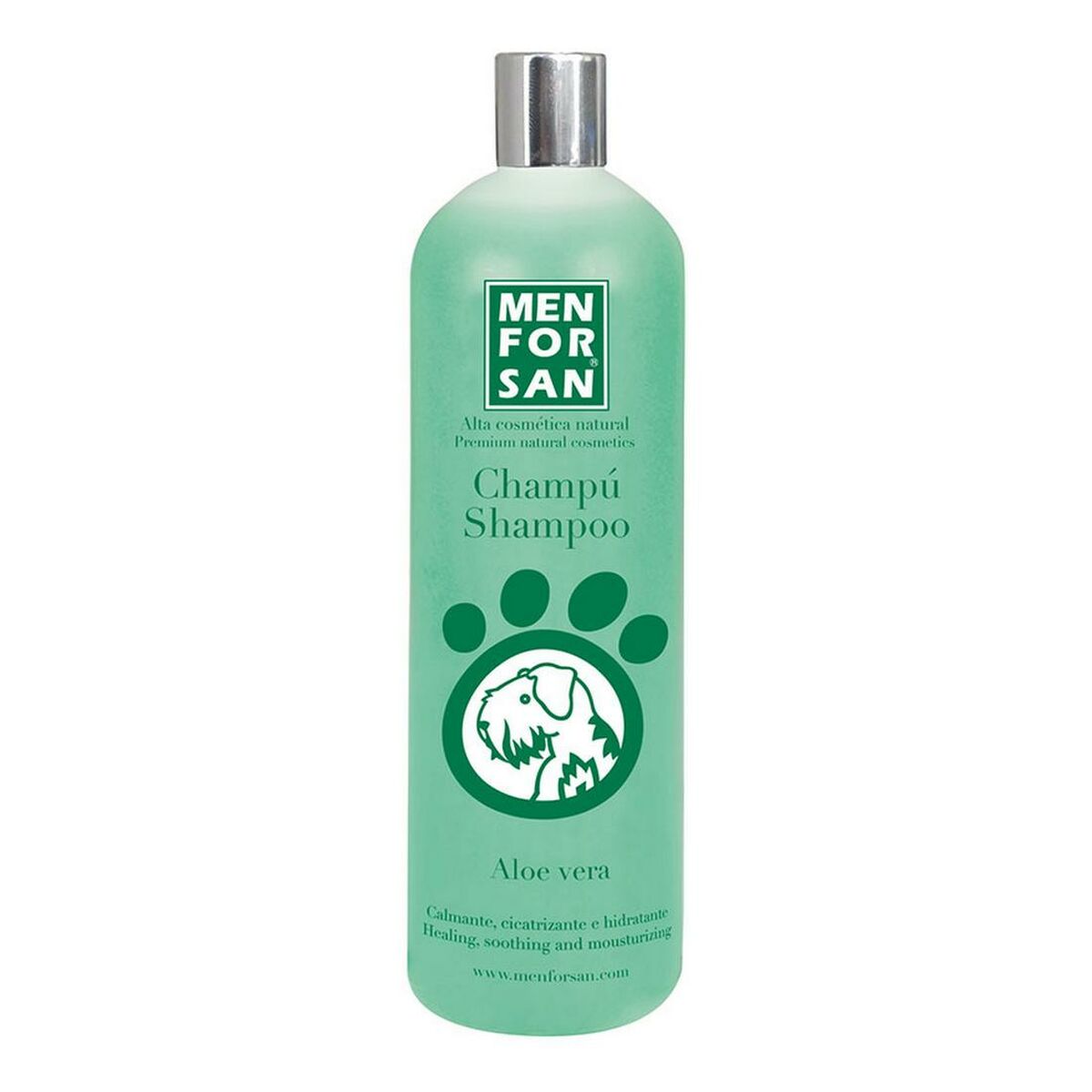 Champú Perros Aloe Vera Menforsan 1L | Calma Irritaciones y Repara la Piel