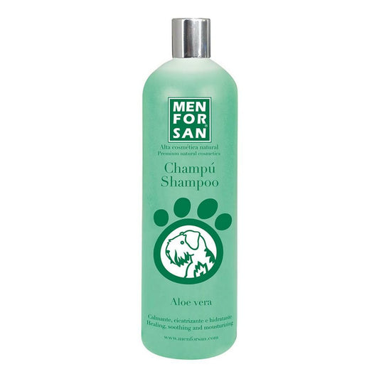 Champú Perros Aloe Vera Menforsan 1L | Calma Irritaciones y Repara la Piel