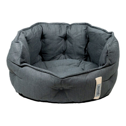 Cama para Perros Gloria Green Dreams Negro 54x50cm | Diseño Capitoné Sostenible