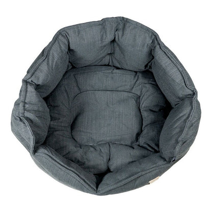 Cama para Perros Gloria Green Dreams Negro 54x50cm | Diseño Capitoné Sostenible