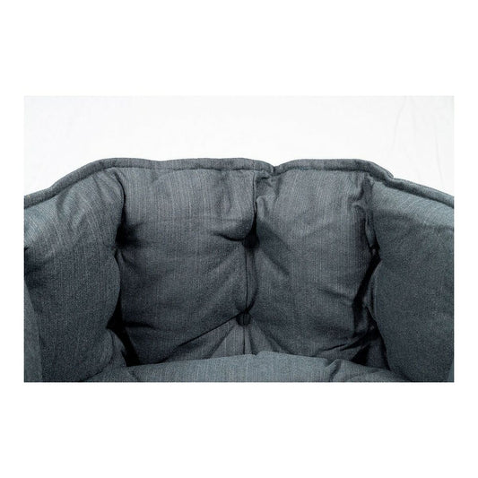 Cama para Perros Gloria Green Dreams Negro 54x50cm | Diseño Capitoné Sostenible