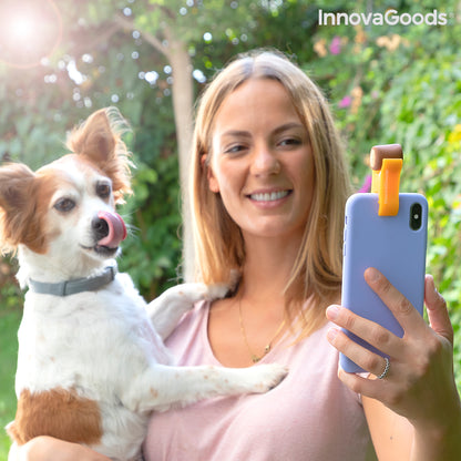 Clip Selfie para Perros InnovaGoods Pefie | Fotos y Vídeos Perfectos con tu Mascota
