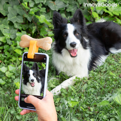 Clip Selfie para Perros InnovaGoods Pefie | Fotos y Vídeos Perfectos con tu Mascota