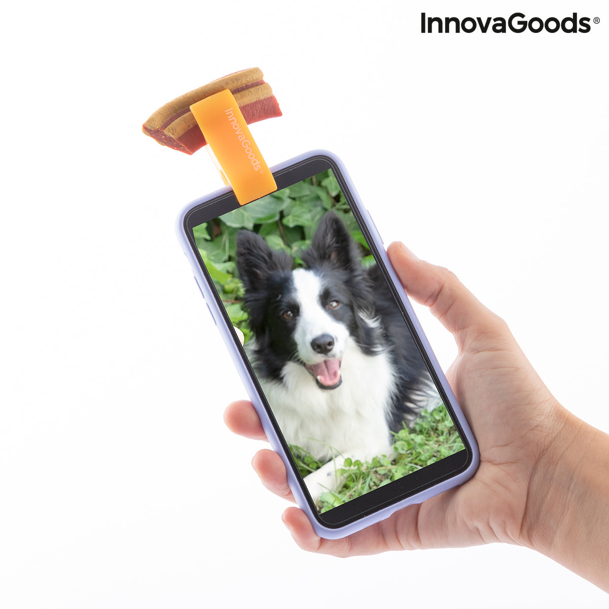 Clip Selfie para Perros InnovaGoods Pefie | Fotos y Vídeos Perfectos con tu Mascota