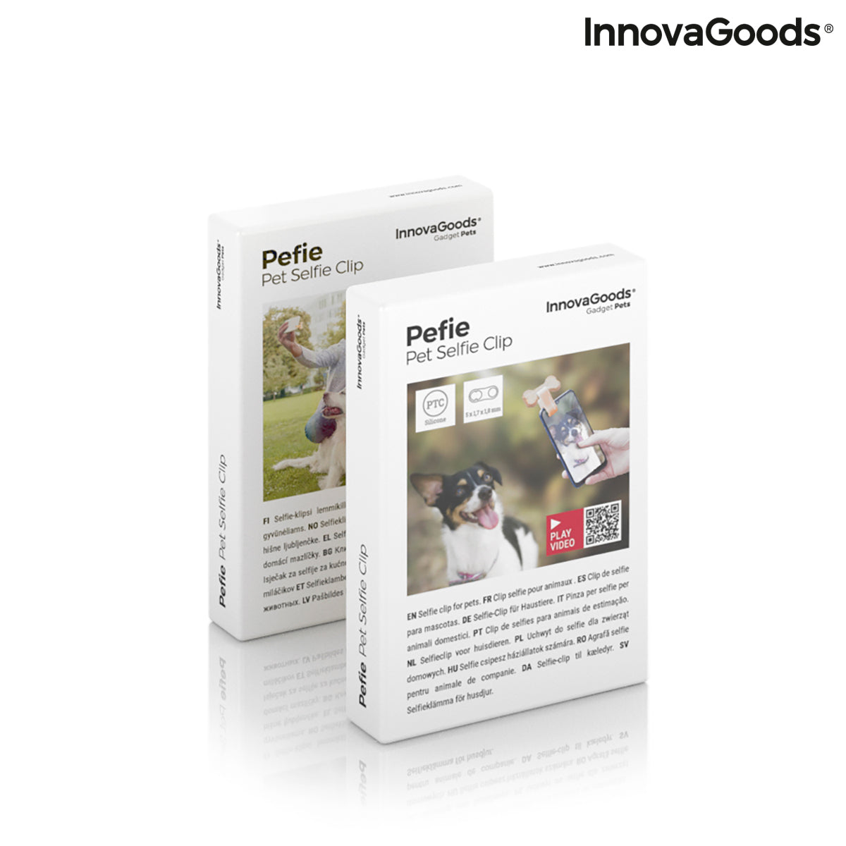 Clip Selfie para Perros InnovaGoods Pefie | Fotos y Vídeos Perfectos con tu Mascota