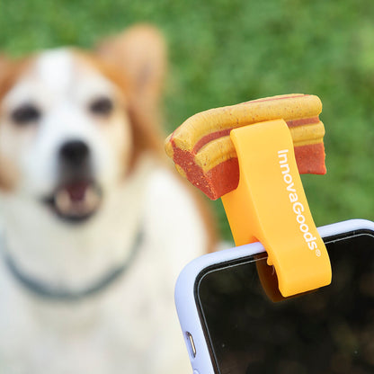 Clip Selfie para Perros InnovaGoods Pefie | Fotos y Vídeos Perfectos con tu Mascota