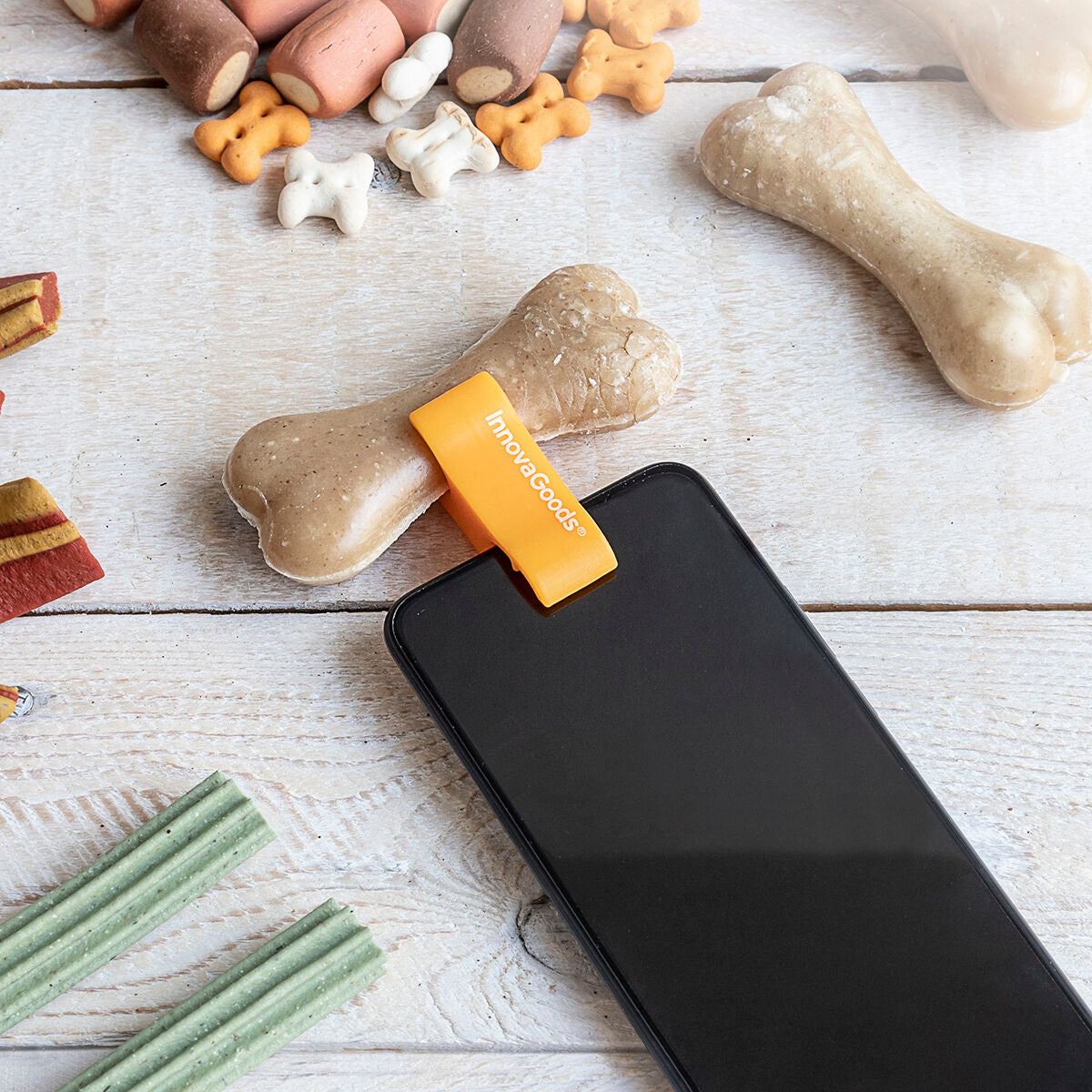 Clip Selfie para Perros InnovaGoods Pefie | Fotos y Vídeos Perfectos con tu Mascota