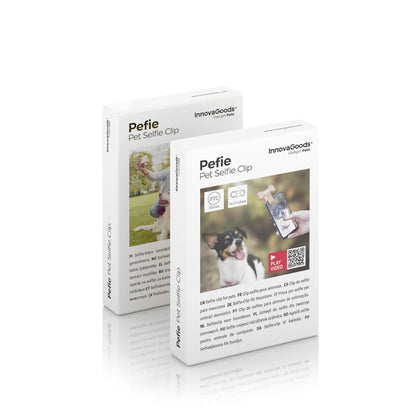Clip Selfie para Perros InnovaGoods Pefie | Fotos y Vídeos Perfectos con tu Mascota